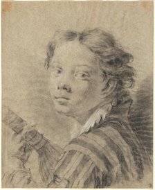 A Boy with a Lute, c. 1740. Creator: Giovanni Battista Piazzetta.