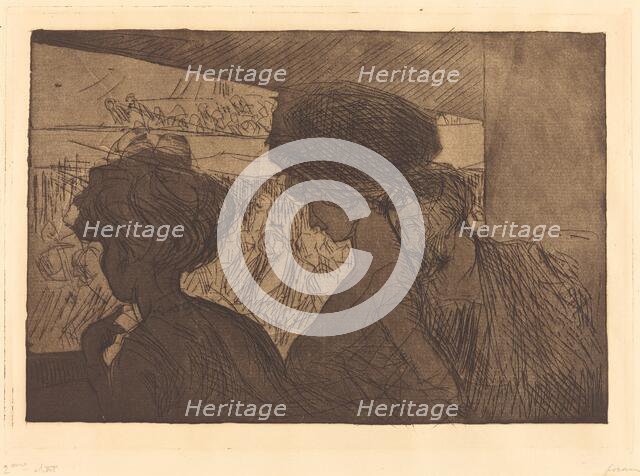 Lower Box at the Theater, 1909. Creator: Jean Louis Forain.