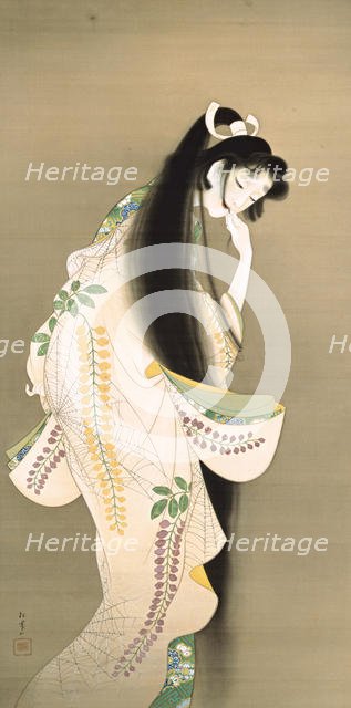 Flame (Princess Rokujo), 1818. Artist: Shoen, Uemura (1875-1949)