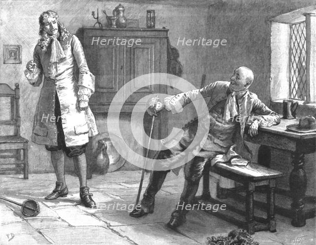 ''"Urith: A Tale of Dartmoor", By S. Baring Gould, M. A.; " Come, lad, pull off my boots." ', 1890. Creator: Frank Dadd.