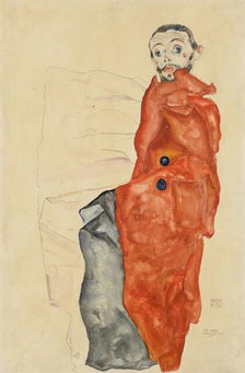 I Love Antitheses. Self-portrait, 1912. Creator: Schiele, Egon (1890-1918).