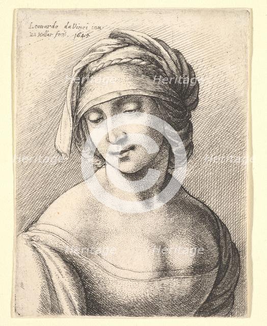 St. Anne, 1645. Creator: Wenceslaus Hollar.