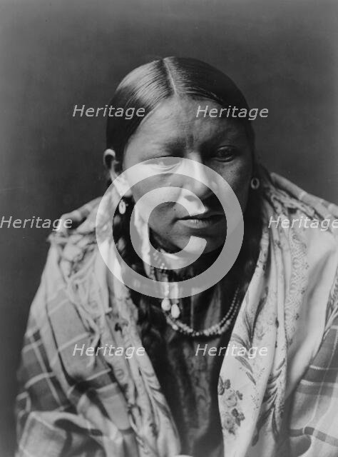 Cheyenne young woman, c1910. Creator: Edward Sheriff Curtis.