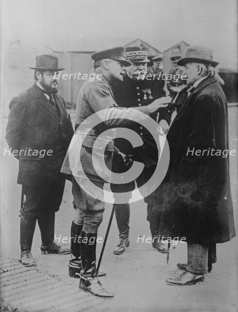 Thomas, Haig, Joffre, Lloyd George,12 Sept 1916. Creator: Bain News Service.