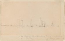 On Board of the Stony Brook Packet, 1848. Creator: William Sidney Mount.