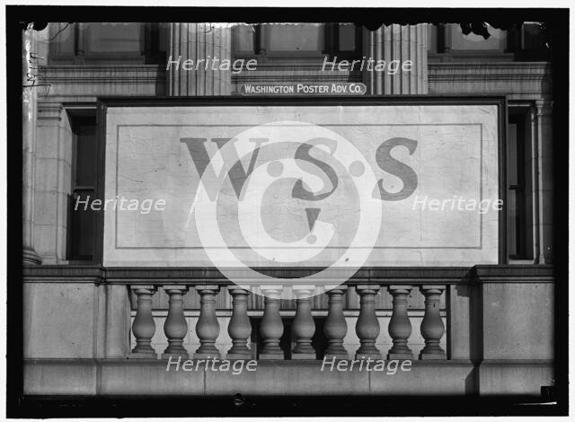W.S.S. Poster, between 1916 and 1918. Creator: Harris & Ewing.