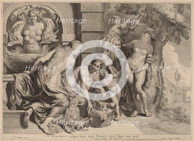 Erichthonius in His Basket. Creator: Pieter van Sompel.