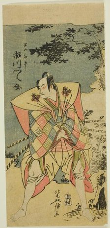 Ichikawa Monnosuke II as Haya no Kanpei..., Japan, late 18th-early 19th century. Creator: Kitao Masanobu.