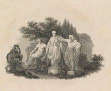 Demosthenes, Cicero and William Pitt, Earl of Chatham, 1750-1815. Creator: Francesco Bartolozzi.