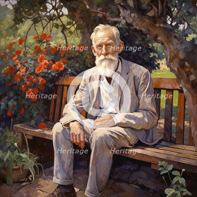 AI IMAGE - Portrait of George Bernard Shaw, 1930s, (2023). Creator: Heritage Images.