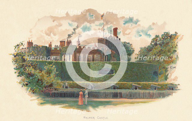 Walmer Castle', c1890. Artist: Charles Wilkinson.