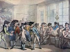 'The French coffee house', late 18th century. Artist: Thomas Rowlandson