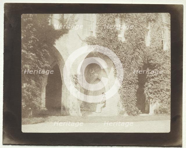 Calvert Jones Seated in the Sacristy of Lacock Abbey, 1845. Creator: William Henry Fox Talbot (British, 1800-1877).