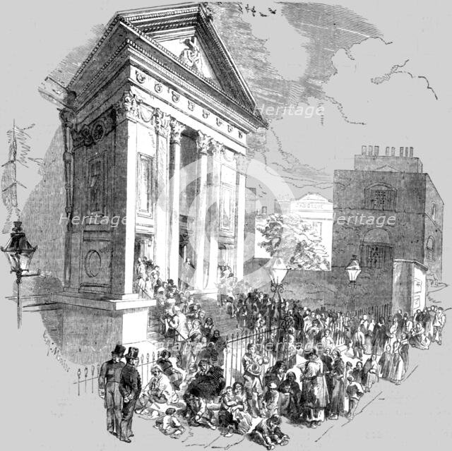 'Moorfields Chapel; Easter Sunday', 1854. Creator: Unknown.