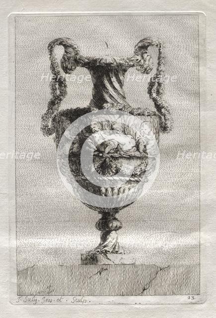 Suite of Vases: Plate 23, 1746. Creator: Jacques François Saly (French, 1717-1776).