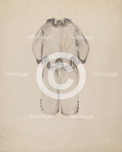 Boy's Suit, c. 1938. Creator: Marjorie McIntyre.