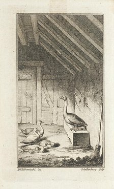 Illustration for Mathias Claudius' 'Asmus Omnia sua secum Portans', (Published 1783?). Creator: Johann Rudolf Schellenburg.
