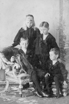 The children of Prince Henry of Battenberg and Prince Beatrice, c1896. Creator: Unknown.