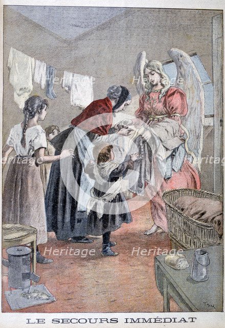 Immediate help, 1899.  Artist: Oswaldo Tofani