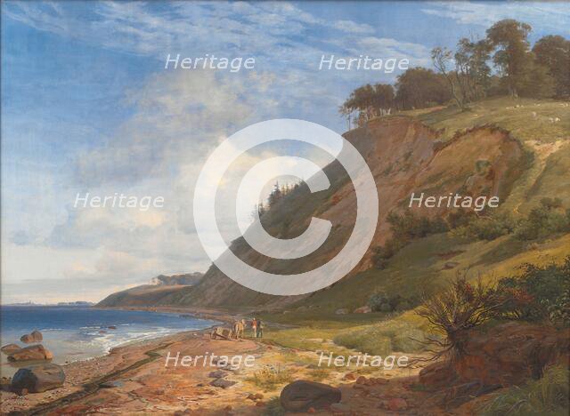 A Danish Coast. View from Kitnæs on Roskilde Fjord. Zealand, 1843. Creator: Johan Thomas Lundbye.