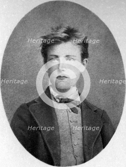 Arthur Rimbaud, French poet and adventurer, 1870. Artist: Unknown