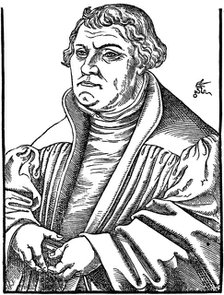 Martin Luther German Protestant reformer, 1546. Artist: Unknown