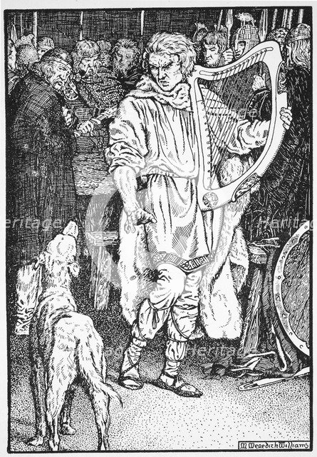 Olaf Cuaran, 10th century (1913).  Artist: Morris Meredith Williams