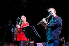 Emma Rawicz Quintet, New Generation Jazz Festival Roadshow, Shoreham by Sea, Feb 2023. Creator: Brian O'Connor.