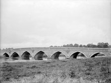 Julian's Bridge across the River Stour at Pamphill, Dorset, 1924. Artist: Nathaniel Lloyd