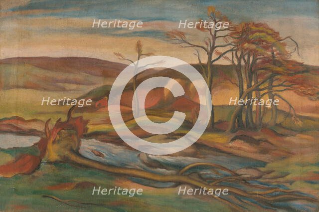 Early Spring Landscape, 1929. Creator: Alois Holub.