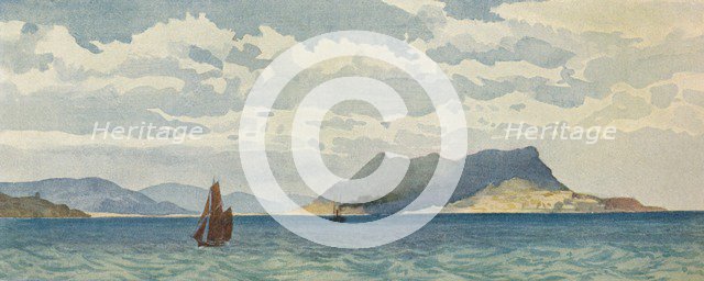 'Gibraltar from the West', c1880 (1905). Creator: Alexander Henry Hallam Murray.