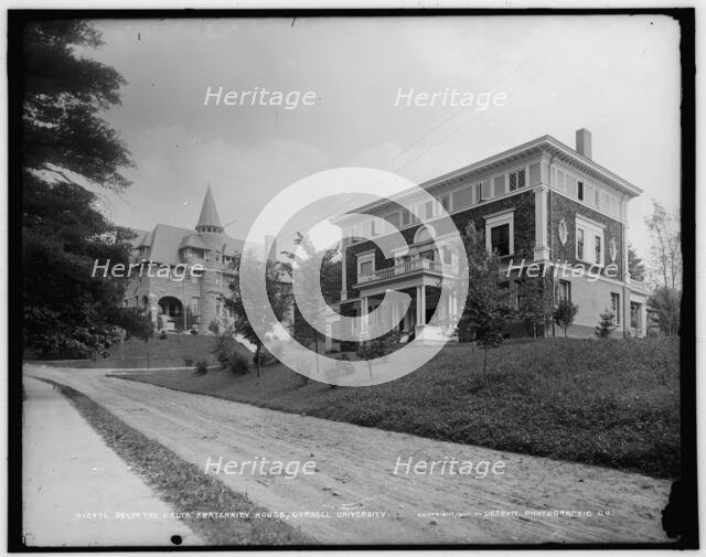 Delta Tau Delta i.e., Theta Delta Chi fraternity house, Cornell University, c1900. Creator: Unknown.