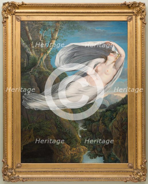 Echo Flying from Narcissus, between 1795 and 1798. Creator: Guy Head.