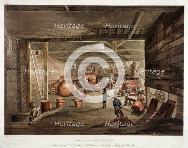 Shoe Lane, London, c1806. Artist: William Henry Pyne