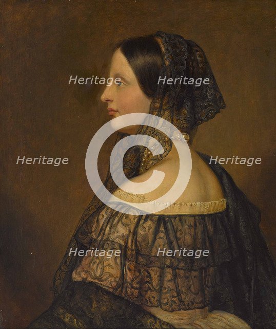 Portrait of Archduchess Auguste Ferdinande of Austria (1825-1864), princess of Tuscany.