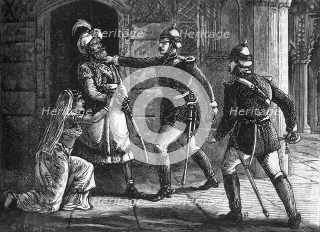'Captain Hodson Arresting the King of Delhi', c1891. Creator: James Grant.