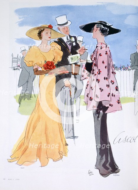 Fashion illustration, 1935. Artist: Unknown