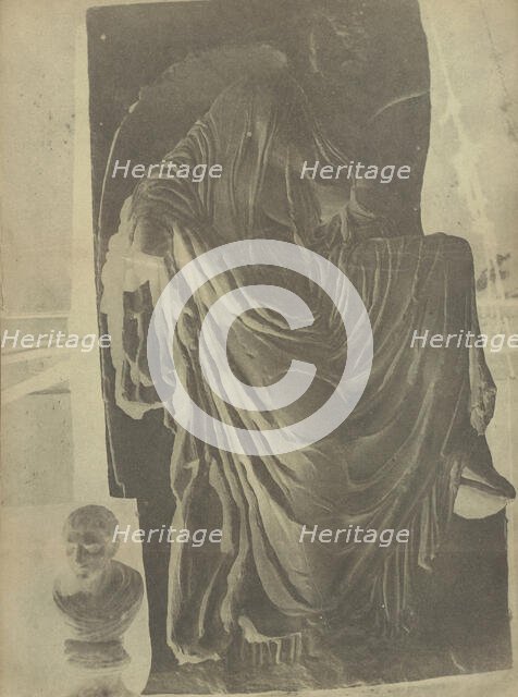 Basso Relievo--of Wingless Victory--lately found, 1848. Creator: George Wilson Bridges.