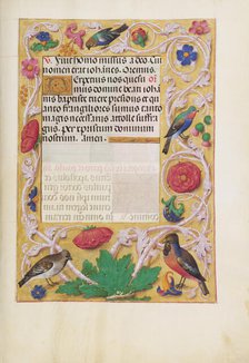 Decorated Text Page; Spinola Hours, about 1510-1520. Creator: Unknown.