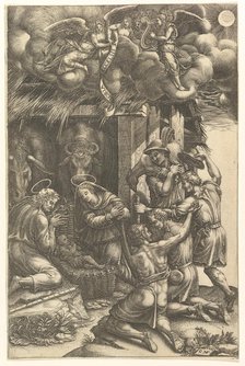 The Adoration of the Shepherds, late 1570s. Creator: Giorgio Ghisi.