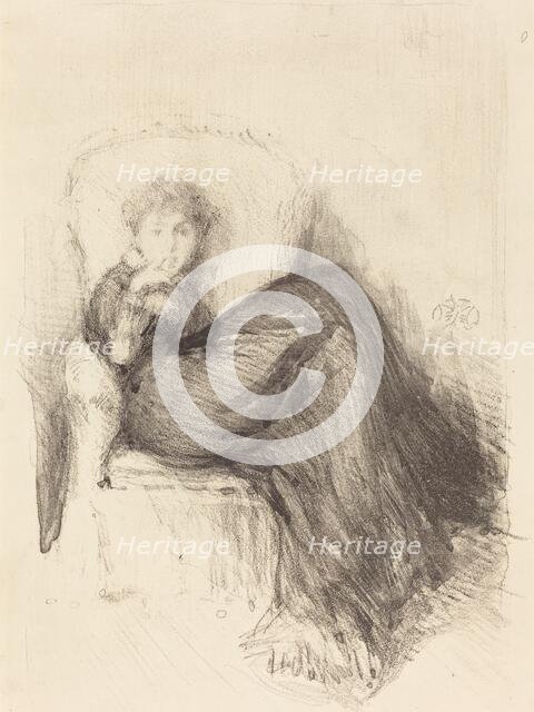 Study: Maude Seated, 1878. Creator: James Abbott McNeill Whistler.
