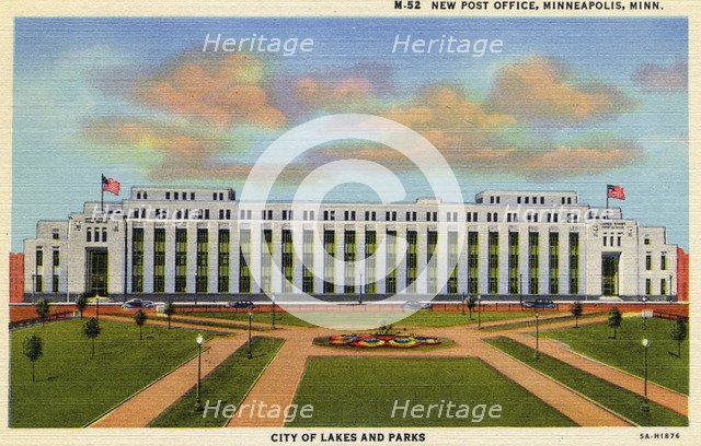 New Post Office, Minneaplis, Minnesota, USA, 1935. Artist: Unknown