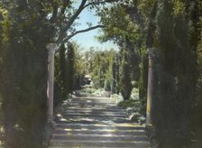"Arcady," George Owen Knapp house, Sycamore Canyon Road, Montecito, California, 1917. Creator: Frances Benjamin Johnston.