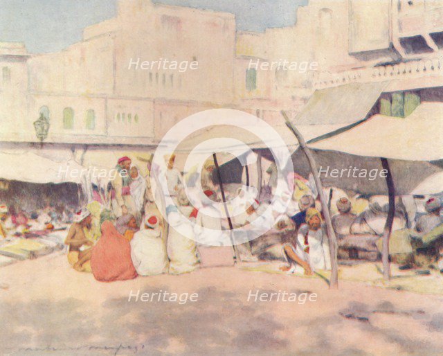 'In the Market-place, Jeypore', 1905. Artist: Mortimer Luddington Menpes.
