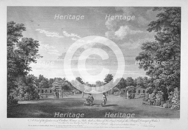 View of the garden and gardeners at Carlton House, London, c1760(?).                                 Artist: Anon