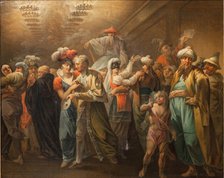 Masquerade. Intermedium; Holberg Gallery. Scenes from Ludvig Holberg's comedies, 1813. Creator: Christian August Lorentzen.