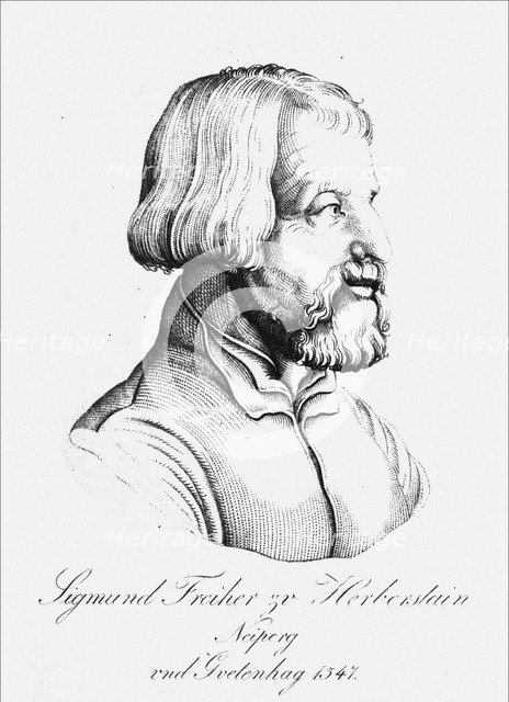 Portrait of Baron Sigmund von Herberstein, Ambassador in Poland and Russia, 1547. Artist: Anonymous  