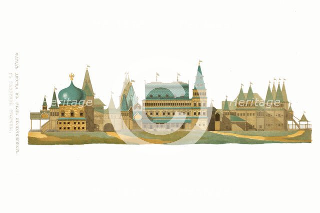 The great palace in Kolomenskoye seen from the north, 1849-1853. Creator: Solntsev, Fyodor Grigoryevich (1801-1892).