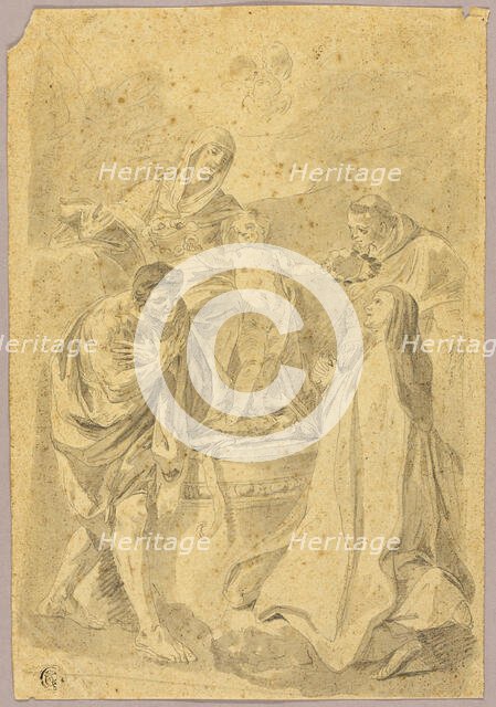 Madonna and Child with Three Saints, n.d. Creator: Unknown.