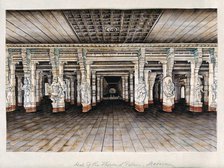 Madurai: the hall of a thousand pillars in the Meenakshi temple complex...(between 1800 and 1899?). Creator: Unknown.